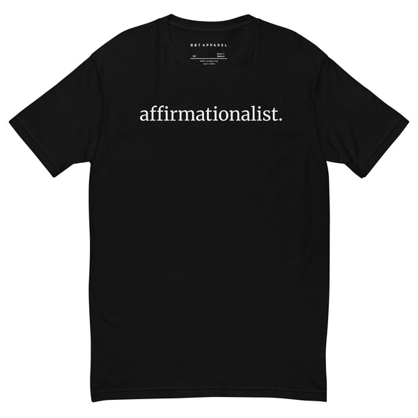 AFFIRMATIONALIST. Tee — Words Into Wins Collection (Black)