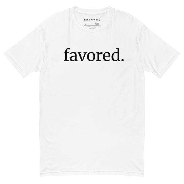FAVORED. Tee — Faith & Focus Collection (White)