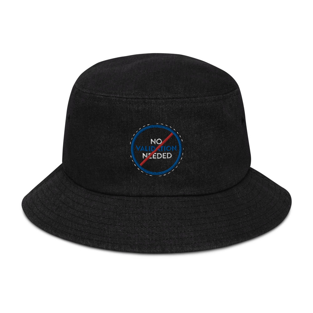 No Validation Needed Denim Bucket Hat&color_BlackDenim