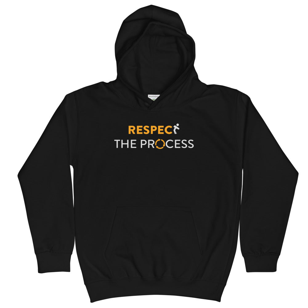 Respect the Process Kids Hoodie - BBT Apparel&color_Jet Black