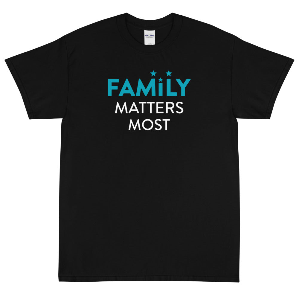 Family Matters Most Men's T-Shirt& color_Black