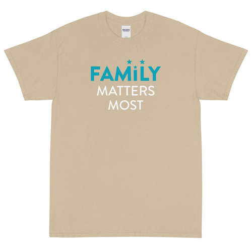 Family Matters Most Men's T-Shirt& color_Sand