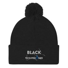 Load image into Gallery viewer, Black Technology Founder Pom-Pom Beanie