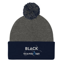 Load image into Gallery viewer, Black Technology Founder Pom-Pom Beanie