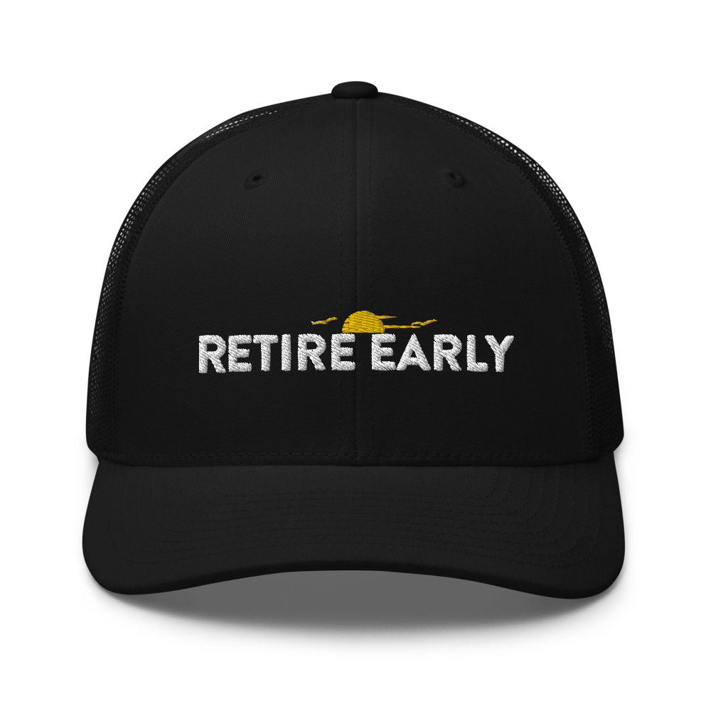Retire Early Trucker Hat&color_Black