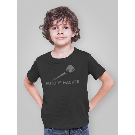Future Hacker Kid's T-Shirt - BBT Apparel&color_Black
