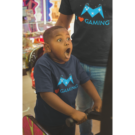 I Love Gaming Kid's T-Shirt&color_Navy