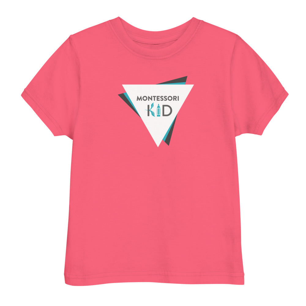 Montessori Kid Toddler T-Shirt&color_Hot Pink