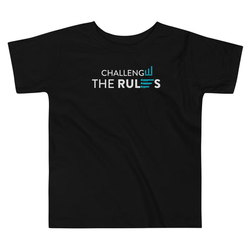 Challenge the Rules Toddler Tee | Break Rules & color_ Black