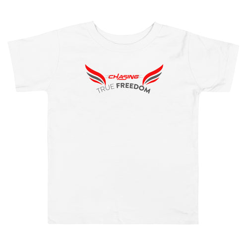 Chasing True Freedom Toddler Tee & color_White