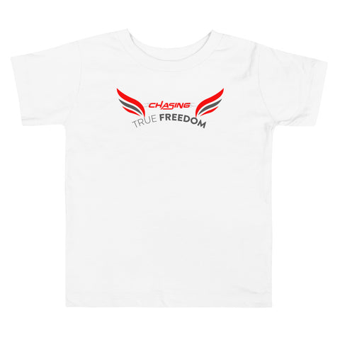 Chasing True Freedom Toddler Tee & color_White