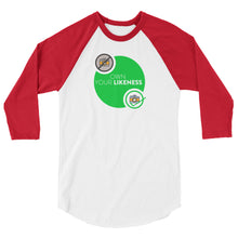 Load image into Gallery viewer, Own Your Likeness Unisex 3/4 Sleeve Raglan Shirt - BBT Apparel