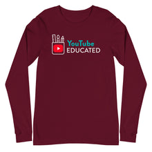 Load image into Gallery viewer, Youtube Educated Unisex Long Sleeve Tee - BBT Apparel