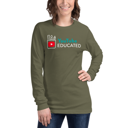 Youtube Educated Unisex Long Sleeve Tee - BBT Apparel