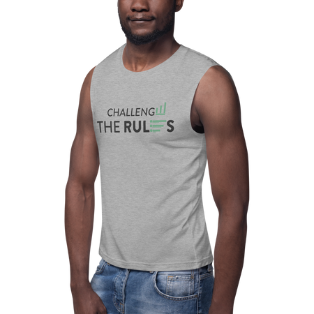 Challenge the Rules Unisex Muscle Shirt | BBT Apparel & COLOR_Athletic Heather