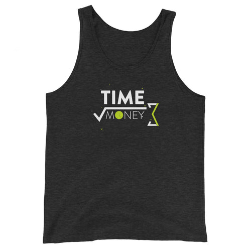 Time over Money Men's Tank Top - BBT Apparel&color_Charcoal-Black Triblend