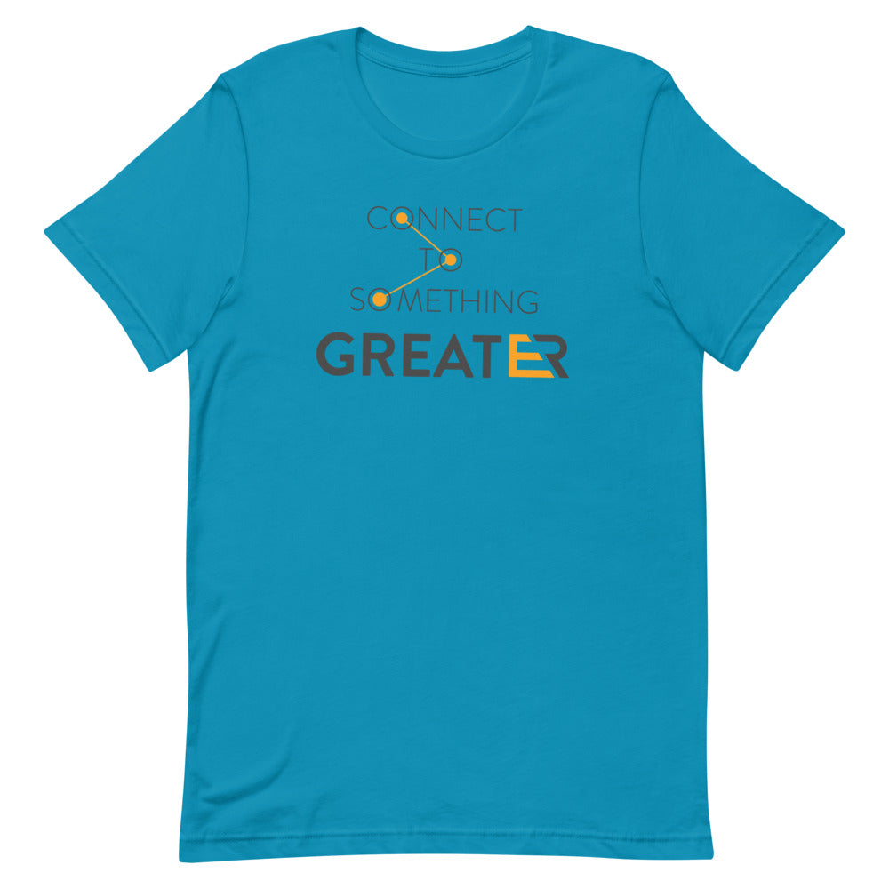 Connect to Something Greater Men's T-Shirt & color_Ocean Blue