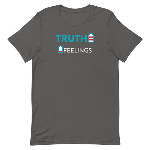 Truth over Feelings Men's T-Shirt&color_Asphalt