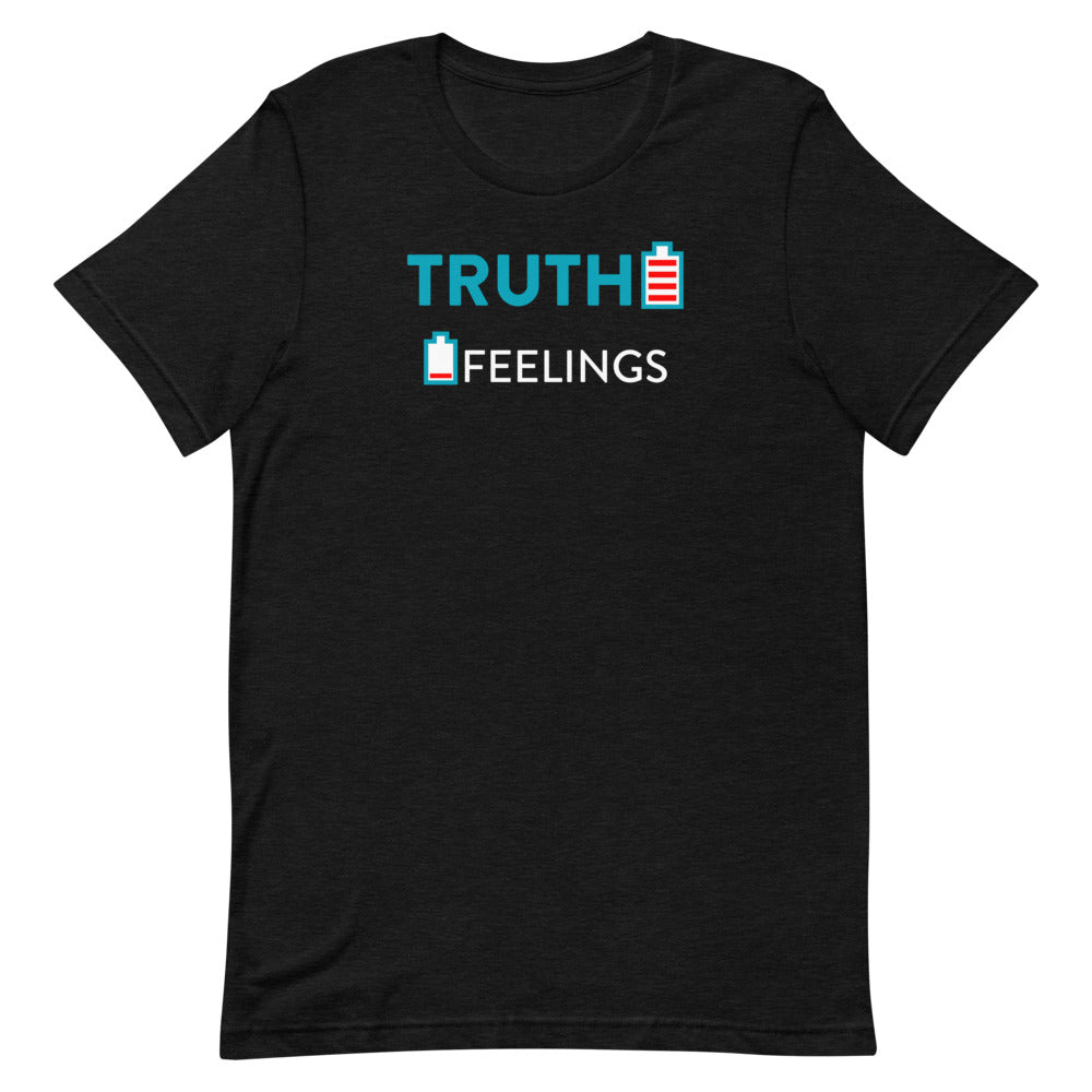 Truth over Feelings Men's T-Shirt&color_Black Heather