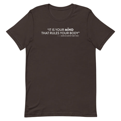 Marcus Garvey Your Mind Men's T-Shirt&color_Brown