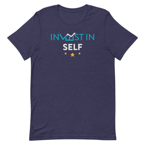 Invest in Yourself Men's T-Shirt - BBT Apparel&color_Heather Midnight Navy
