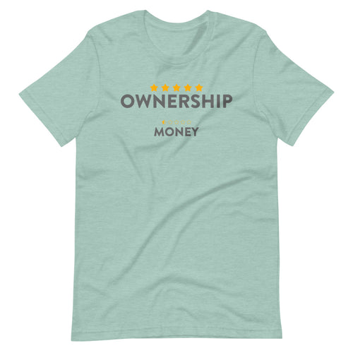 Ownership over Money Men's T-Shirt&color_Heather Prism Dusty Blue