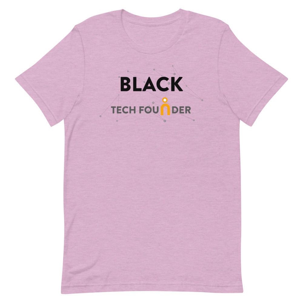 Black Tech Founder Men's T-Shirt | BBT Apparel&color_Heather Prism Lilac