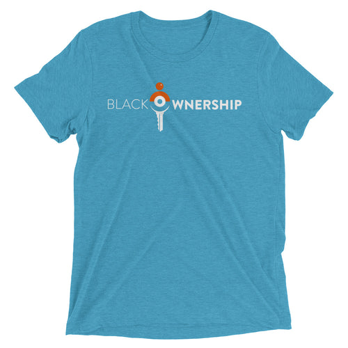 Black Ownership Unisex T-Shirt&color_Aqua Triblend