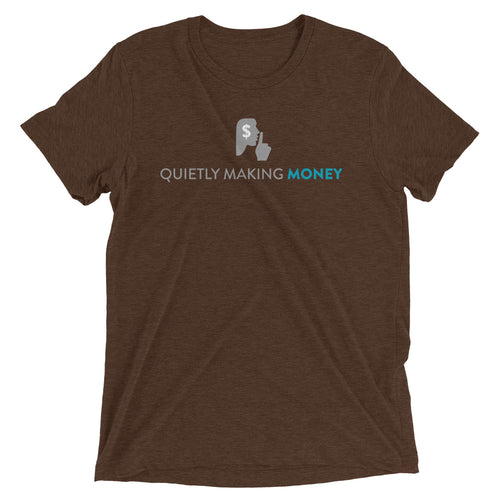 Quietly Making Money Men's T-Shirt&color_Brown Triblend