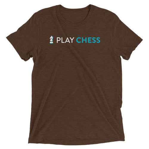 I Play Chess Unisex T-Shirt&color_Brown Triblend