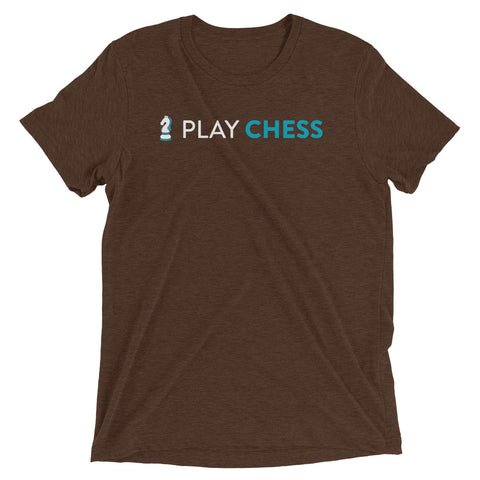 I Play Chess Unisex T-Shirt&color_Brown Triblend