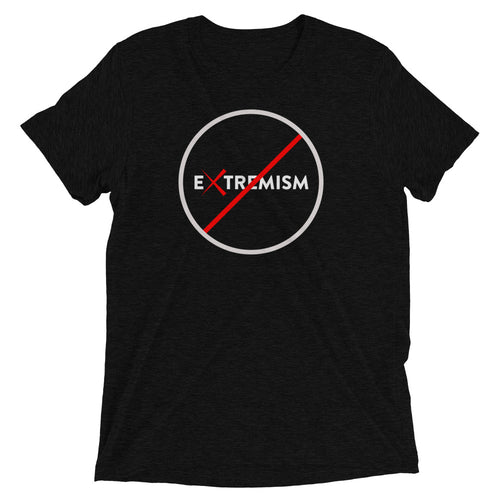 No Extremism Men's T-Shirt - BBT Apparel&color_Solid Black Triblend