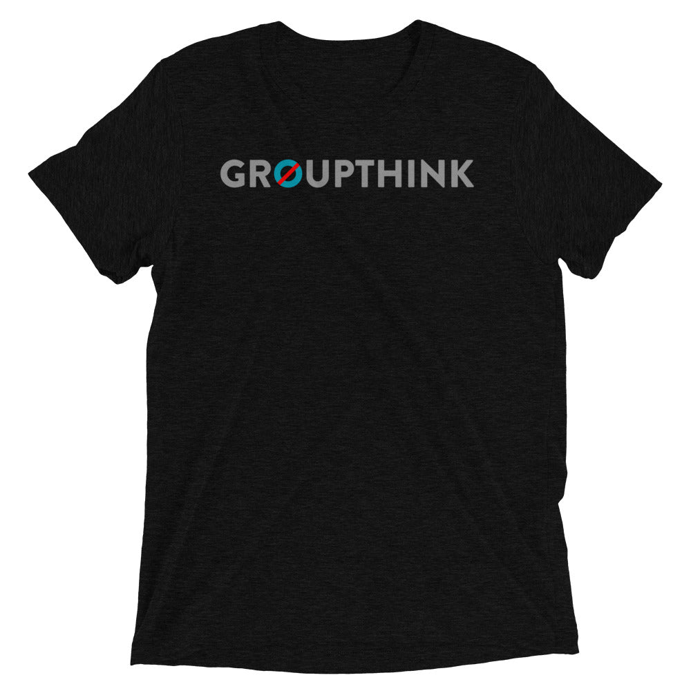 No Groupthink Men's T-Shirt&color_Solid Black Triblend