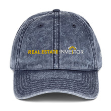 Load image into Gallery viewer, Real Estate Investor Vintage Cotton Twill Cap