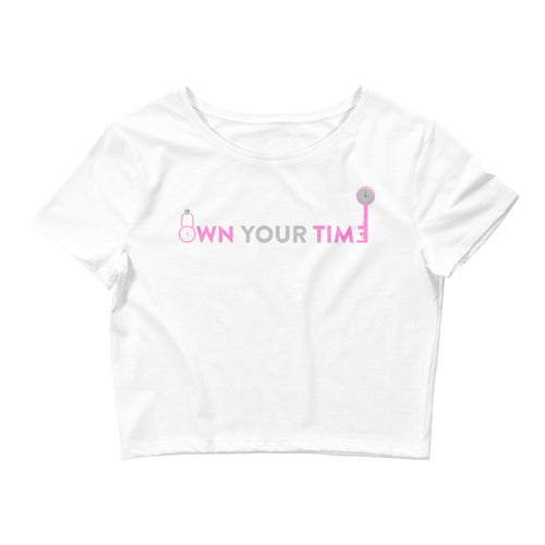 Own Your Time Women’s Crop Tee&color_White