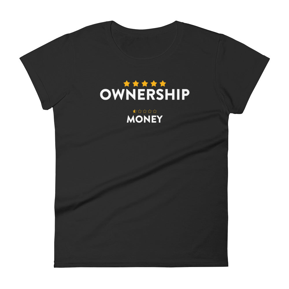 Ownership over Money Women's T-Shirt&color_Black