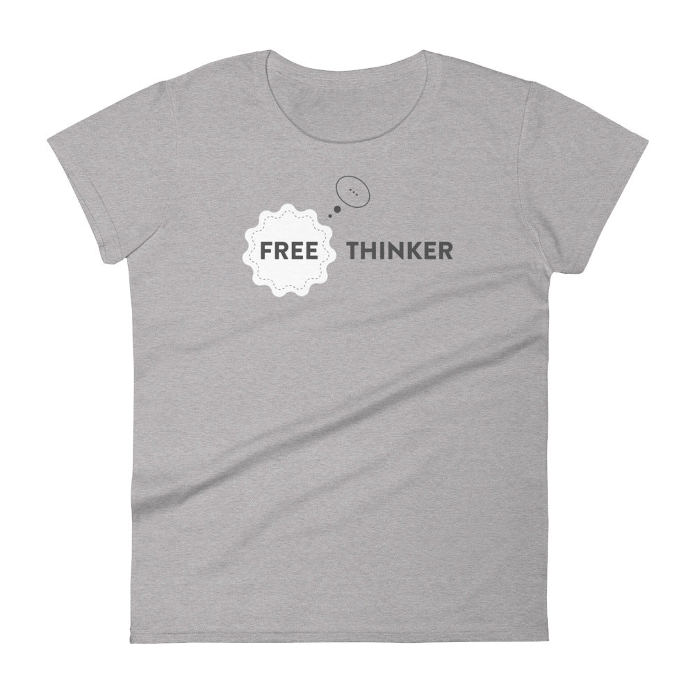 Free Thinking Women's T-Shirt | BBT Apparel&color_Heather Grey