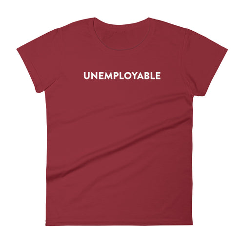 Unemployable Women's T-Shirt&color_Independence Red