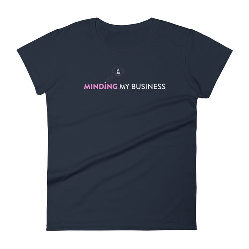 Minding My Business Women's T-Shirt&color_Navy