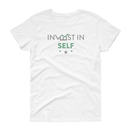 Invest in Self Women's T-Shirt - BBT Apparel&color_White