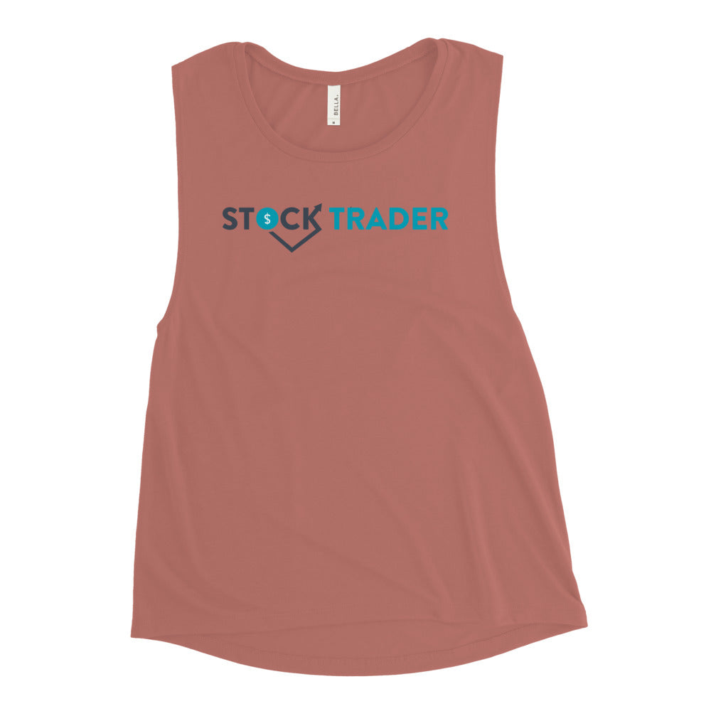 Stock Trader Women's Muscle Tank - BBT Apparel&color_Mauve