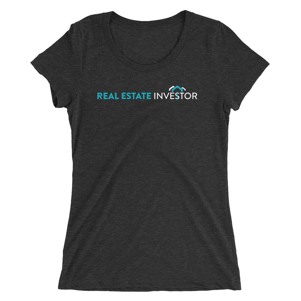 Real Estate Investor Women's T-Shirt&color_Charcoal-Black Triblend