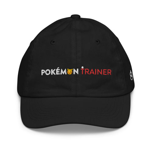 Pokemon Trainer Youth Baseball Cap&color_Black