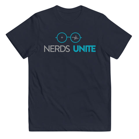 Nerds Unite Kid's T-Shirt&color_Navy