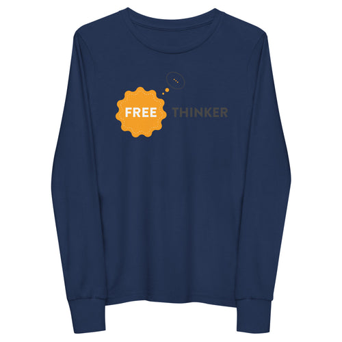 Free Thinker Long Sleeve Tee - BBT Apparel&color_Navy