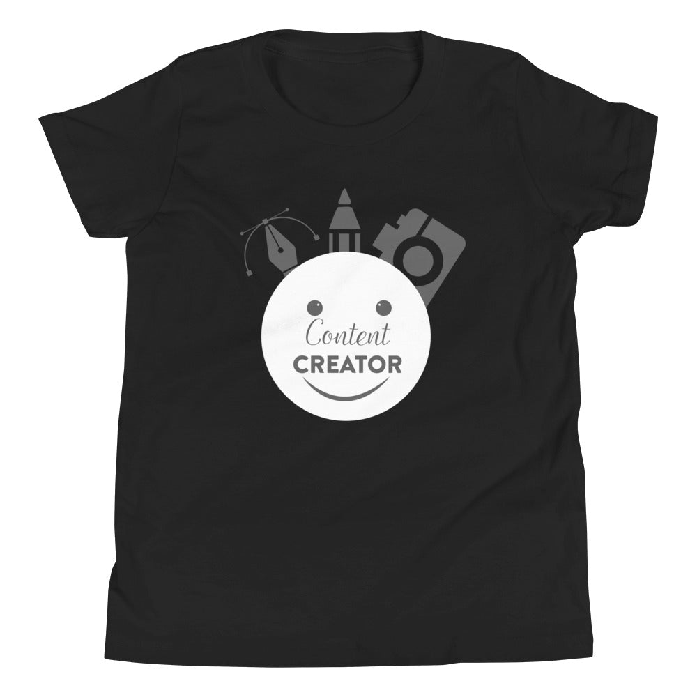 Kid Content Creator Kid's T-Shirt - BBT Apparel&color_Black