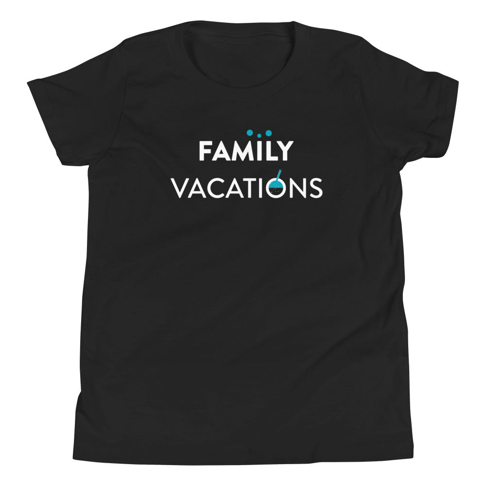 Family Vacations Kid's T-Shirt - BBT Apparel& color_Black