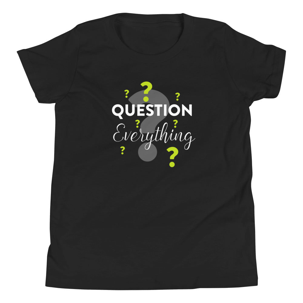 Question Everything Kid's T-Shirt&color_Black
