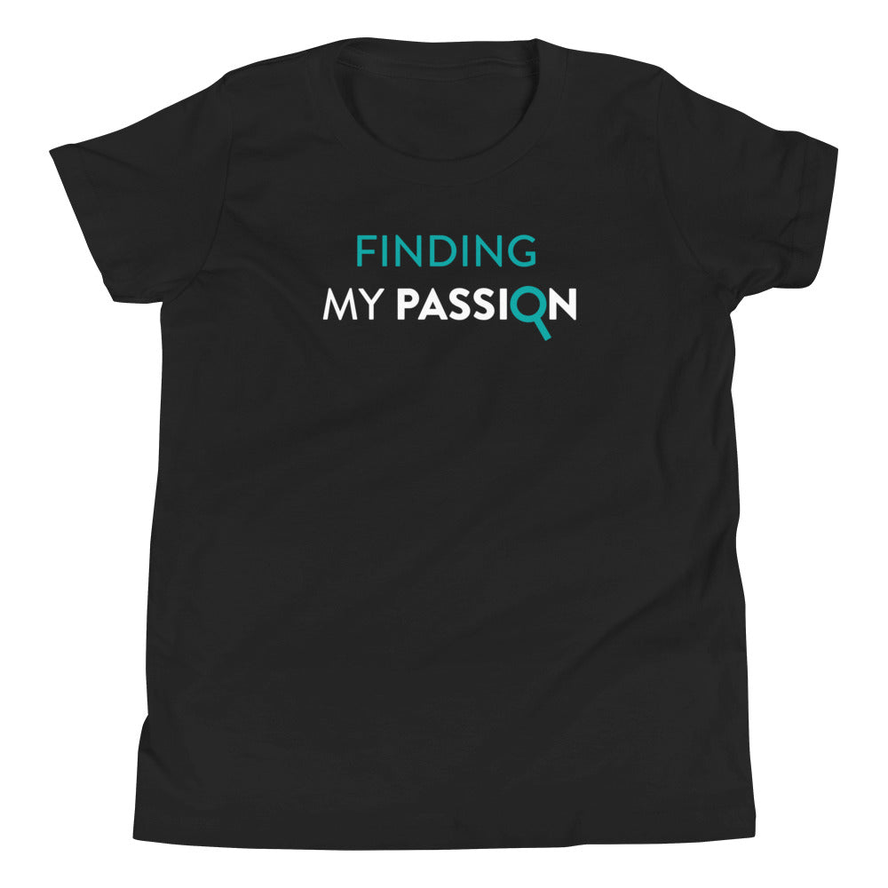 Finding My Passion Kid's T-Shirt& color_Dark Grey Heather