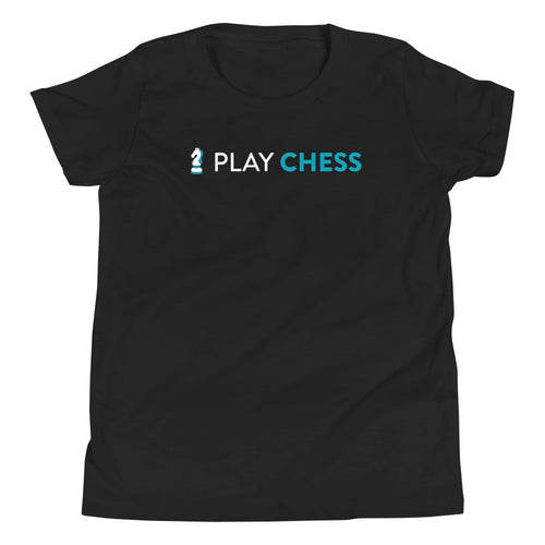 I Play Chess Kid's T-Shirt&color_Black